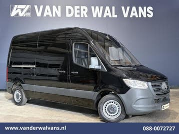 Mercedes-Benz Sprinter | 314 CDI 143pk L3H2 Euro6 Airco |, Auto's, Bestelauto's, Gebruikt, Euro 6, Zwart, Mercedes-Benz