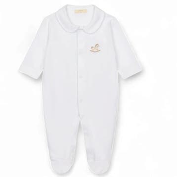 Baby Gi jongens boxpakje wit/blauw paard - 62 (2-4 maanden), Ophalen of Verzenden, Nieuw