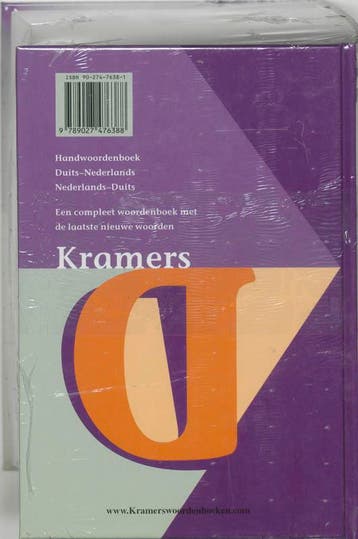 Kramers handwoordenboek / Duits-Nederlands/Nederlands-Duits, Boeken, Woordenboeken, Verzenden, Gelezen, Coenders