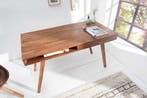 Design bureau RETRO 120cm Sheesham steenafwerking Design, Ophalen of Verzenden, Nieuw