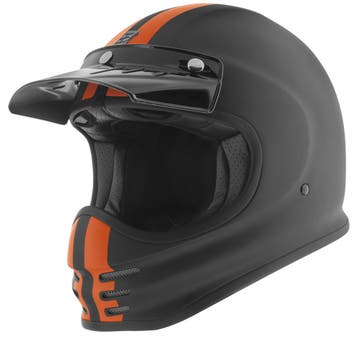 Bogotto V381 Schergo Fiberglass Mat Zwart Oranje Motorhelm, XXL, Nieuw met kaartje, Overige merken, Heren