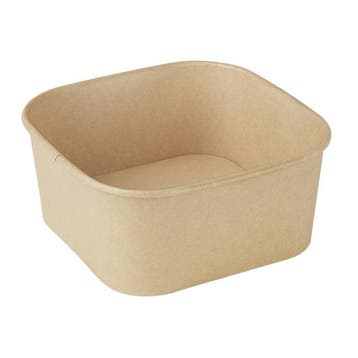 Fiesta Recycleerbare Vierkante Containerbodems 1400ml, Verzenden, Nieuw