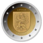 Letland 2 Euro Latgale 2017, Postzegels en Munten, Munten | Europa | Euromunten, Verzenden