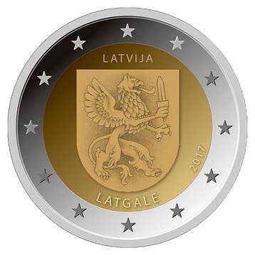 Letland 2 Euro Latgale 2017, Postzegels en Munten, Munten | Europa | Euromunten, Verzenden