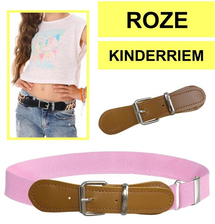 Fako Fashion - Kinderriem Elastisch Oval - Elastische Riem, Kleding | Dames, Riemen en Ceinturen, Verzenden