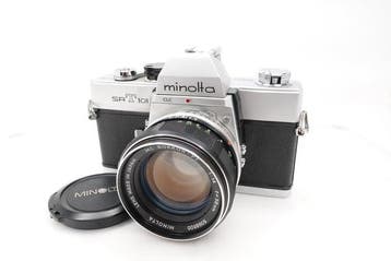 Minolta SR-T 101 with MC Rokkor-PF 58mm F1.4 Single lens, Nieuw