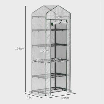Kleine Transparante Kas met 5 Lagen - Ideaal voor Planten en, Tuin en Terras, Verzenden, Nieuw