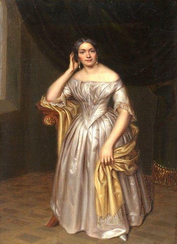 Friedrich Stöffler (XIX) - Biedermeier Porträt