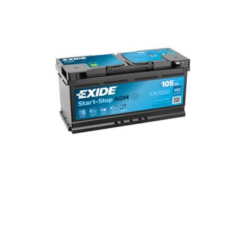 Exide AGM accu | EK1050 | 12V 105Ah, Auto-onderdelen, Ophalen of Verzenden, Nieuw
