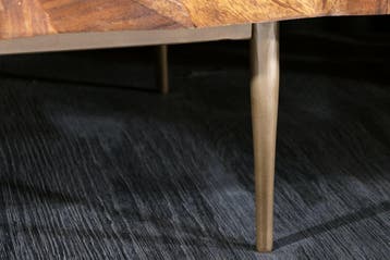 Massives Dressoir ALPINE 145cm Sheesham steenafwerking, Ophalen of Verzenden, Nieuw