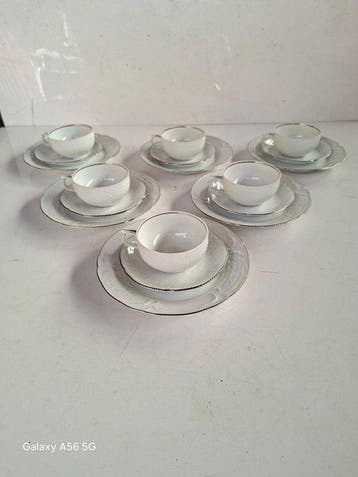 Rosenthal - Theeservies (18) - Sanssouci Weiß - Porselein -