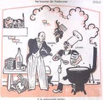 Hoare en Laval brouwen hun pact op spotprent (lijst optie), Verzenden