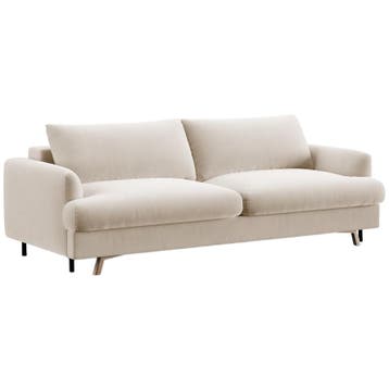 Micadoni Velvet Sofabed Function And Box, naomi, 3 Seats,, 100 tot 125 cm, Driepersoons, Ophalen of Verzenden, Zo goed als nieuw
