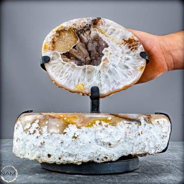 Exclusieve agaat-sieradendoos met natuurlijke