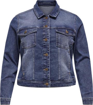ONLY - Maat 52 - CARMAKOMA CARWESPA LIFE DENIM JACKET MBD, Verzenden, Nieuw