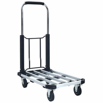 vidaXL Transportwagen inklapbaar 150 kg aluminium, Verzenden, Nieuw