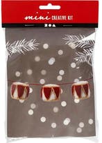 DIYkit Pakket Hobbyset Trommels 33 mm Creme antique Rood, Hobby en Vrije tijd, Ophalen of Verzenden, Nieuw