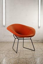 Knoll - Harry Bertoia - Stoel - Diamond Stoel - Staal, Wol -