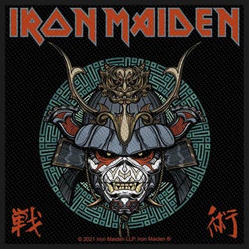 Iron Maiden Senjutsu Samurai Eddie Patch officiële merch, Ophalen of Verzenden, Nieuw, Kleding
