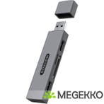 Sitecom USB Stick Card Reader with 2 USB ports, Verzenden, Nieuw, Sitecom