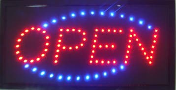 OPEN LED bord lamp verlichting lichtbak reclamebord #C2, Verzenden, Nieuw in verpakking