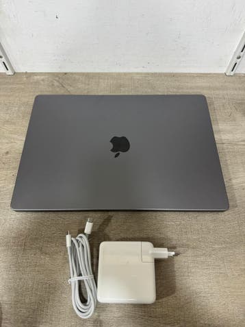 Macbook Pro 16 2021 M1 Pro 16GB+512GB SpaceGray B Garantie, MacBook Pro, Gebruikt, Qwerty, Verzenden