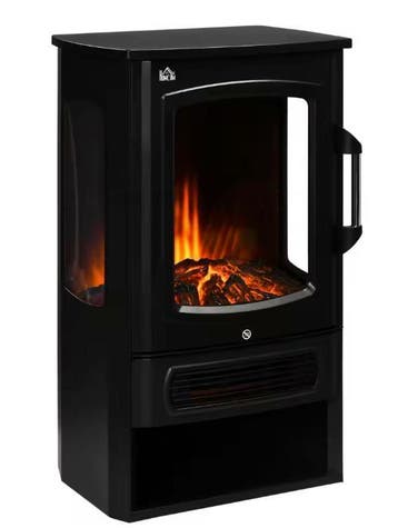 Vrijstaande elektrische haard met LED en 2 warmtestanden, Verzenden, Nieuw