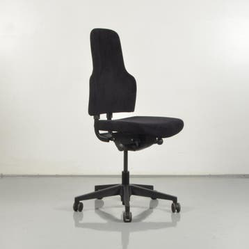 Bureaustoel CS One - Zwart suede - Hoge rug, Ophalen of Verzenden, Nieuw in verpakking