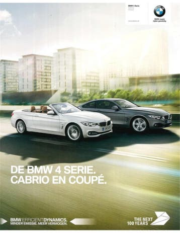 2016 BMW 4 SERIE BROCHURE NEDERLANDS, Nieuw, BMW, Author