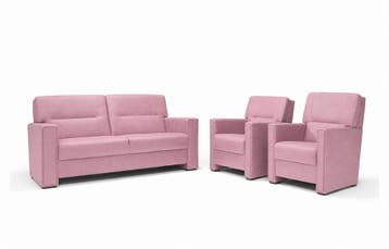 Purmerend Fauteuil - Rug: Hoog - fauteuils - Roze, Nieuw, Stof