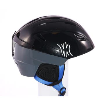 59 60 61 skihelm/snowboardhelm SLOKKER, Black/grey/blue, ver, Sport en Fitness, Verzenden, Gebruikt