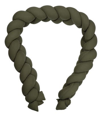MamaLoes Soft Cotton Groen 210 cm Braided Bedbumper, Verzenden, Nieuw