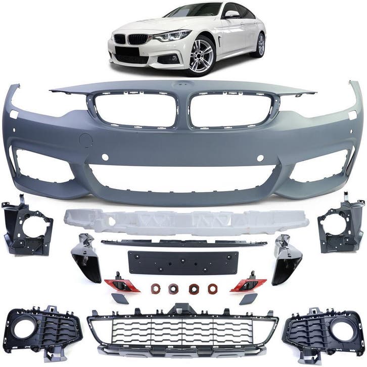 Sportlook M-Pakket Voorbumper BMW 4 Serie F32 F33 F36 B2400, Auto-onderdelen, Carrosserie en Plaatwerk, Nieuw, BMW, Voor, Bumper