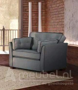 Fauteuil Dordrecht - fauteuils - Grijs, Nieuw, Grijs, Stof