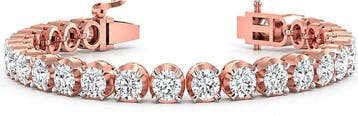 Armband - 14 karaat Roségoud - 10.00ct. tw. Diamant, Nieuw