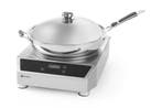 Hendi Inductiewok Model 3500 | Set Met Pan | 230v/3500w, Ophalen of Verzenden, Nieuw in verpakking