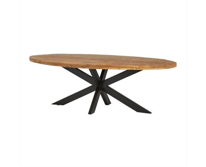 Eettafel Peru Ovaal mangohout - 180x90 cm, Huis en Inrichting, Tafels | Eettafels, Nieuw, Ophalen of Verzenden