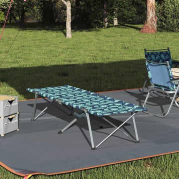 vidaXL Opvouwbaar Camping Bed Blad Bossen 194 x 62,5 x 42,5, Verzenden, Nieuw