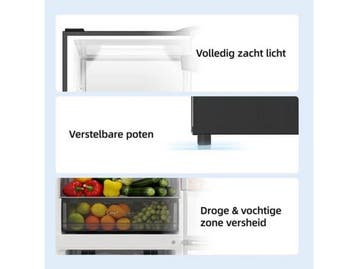 CHiQ CBM310NGC - Koel-vriescombinatie - 308 Liter - No Frost, Verzenden, Zo goed als nieuw