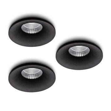 Ledisons LED-inbouwspot Villa zwart 5W dimbaar IP54, Ophalen of Verzenden, Nieuw
