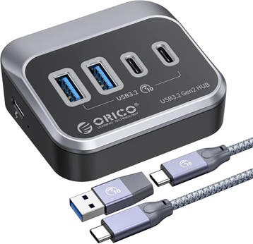 USB Hub 3.2 4-Poorts 10Gbps | 0.5m Kabel | Laatste Stuk!, Laptop, Ophalen of Verzenden, Zo goed als nieuw, ORICO