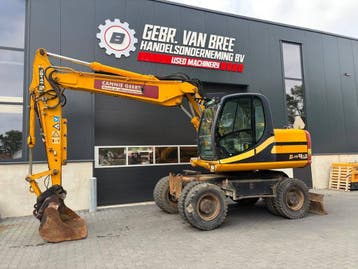 Veiling: Mobiele Bandenkraan JCB JS145W Diesel 2008, Ophalen, Kraan