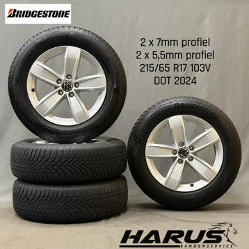 Volkswagen Tiguan 17 inch Originele Corvara Velgen + winter, 17 inch, Band(en), Personenwagen, Gebruikt