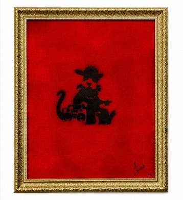 ArtRat - BANKSY Tribute - Gangsta Rat
