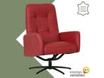 Leren draaifauteuil Pulse - Massif Rosso (rood) - Stervoet, Bohemian, Industrieel, Modern, Scandinavisch, Nieuw, Ophalen of Verzenden