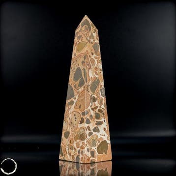 Natuurlijke luipaardjaspis Obelisk- 1025.45 g