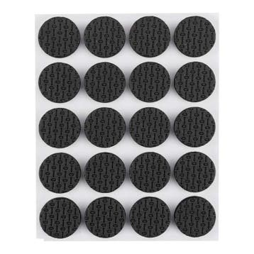 Zelfklevende schuimrubberen pads rond – Zwart – 20 mm – 20 s, Huis en Inrichting, Ophalen of Verzenden, Nieuw