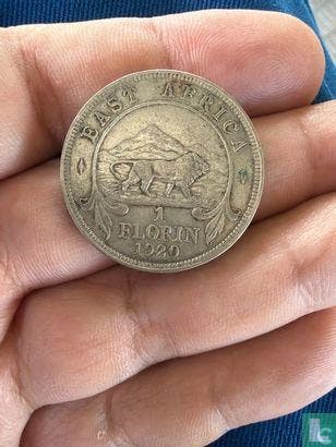 Oost-Afrika 1 florin 1920 (zonder muntteken), Verzenden, Overige landen, Losse munt, Goud