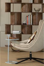 WOOOD Toste Bijzettafel - Metaal - Lichtblauw - 64x22x22 cm, Verzenden, Nieuw