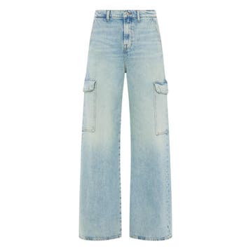 7 for all Mankind • Cargo Scout frost jeans • 29, 7 for all mankind, Verzenden, Nieuw, Blauw